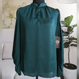 NWT Vince Camuto Satin Blouse